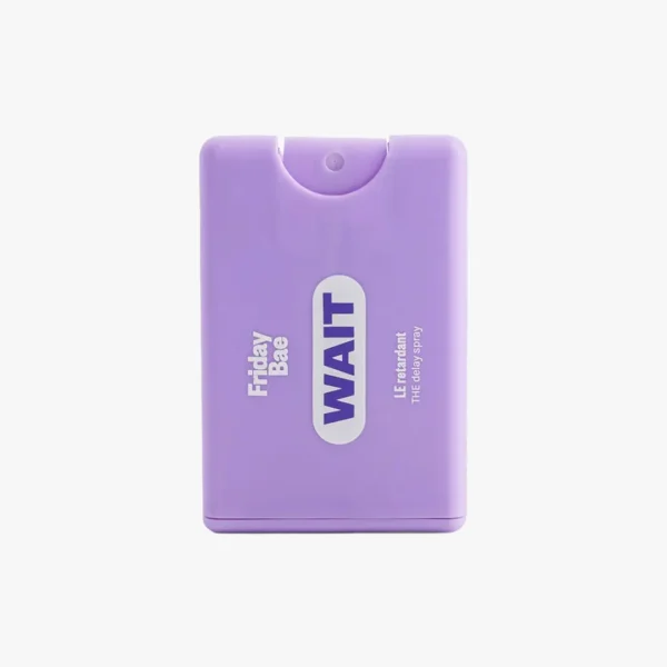 Spray retardant Wait Friday Bae pour retarder l'éjaculation et durer plus longtemps.