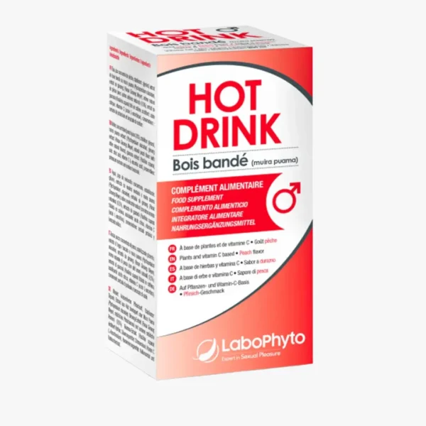 Labophyto Hot Drink : boisson au bois bandé, stimulant sexuel pour homme.